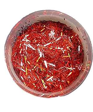 Polyester Glitter Color Rojo