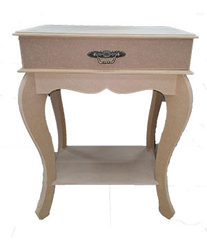 Moderna mesa de noche en MDF (Trupan)